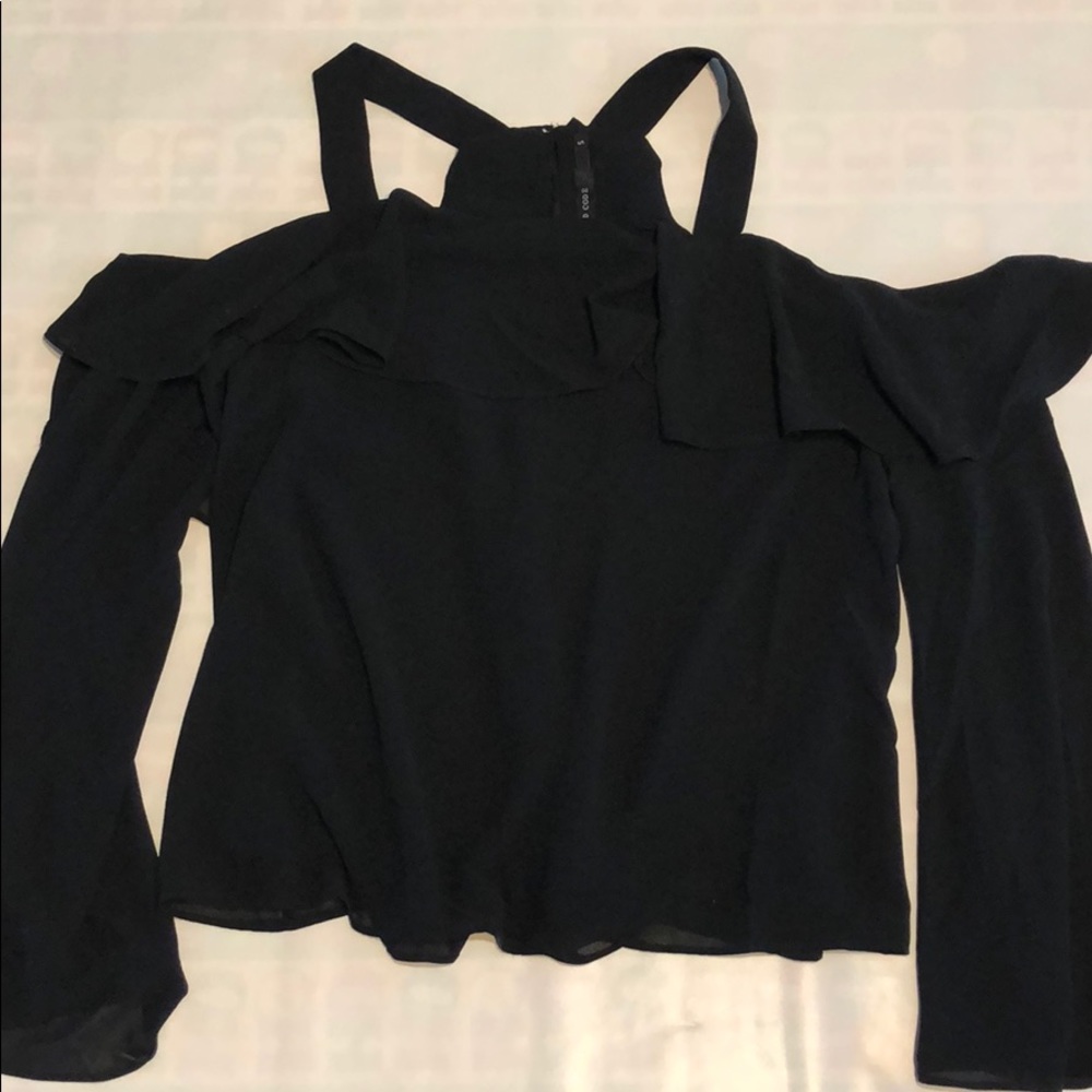 FASHION NOVA open shoulder black top